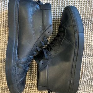 Givenchy Men's Black High-Top Leather Sneakers